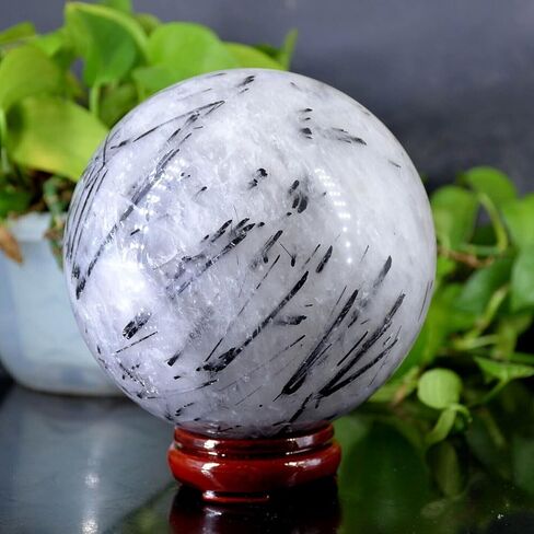 1 قطعة 900-1000 جرام كرة التورمالين السوداء كرة كريستال كوارتز in Kuwait