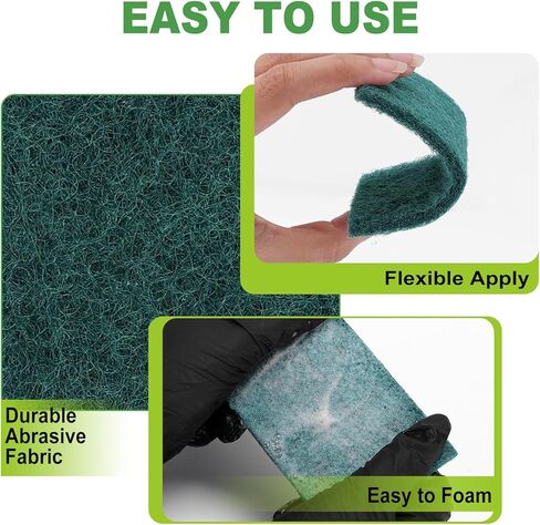 200 Pack Green Scrubbing Pads, Heavy Duty Scouring Pads,Dish Scrubber Reusable for Cleaning, Multipurpose Scrub Pads for Household Kitchen Dishes Pots Pans & Metal Grill- 4.3 x 2.75 x 0.3 Inches in Kuwait