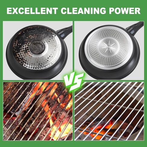 200 Pack Green Scrubbing Pads, Heavy Duty Scouring Pads,Dish Scrubber Reusable for Cleaning, Multipurpose Scrub Pads for Household Kitchen Dishes Pots Pans & Metal Grill- 4.3 x 2.75 x 0.3 Inches in Kuwait