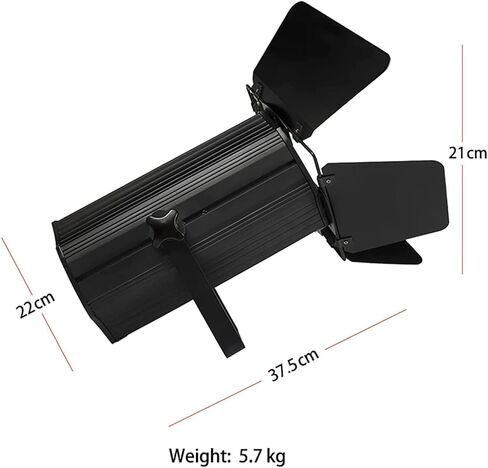 SHEHDS LED Par Lights COB 200W Linear Zoom Spotlights Wash Lights with Barn Door Warm White(3000k) & Cool White(5700k) Stage Light DMX512 Sound Activated DJ Light for Church Wedding Theater-1 Pack in Kuwait