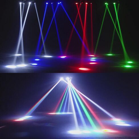 JUNMAN ذراعان بأربعة رؤوس Led شعاع متحرك رئيسي ضوء DJ ديسكو أضواء المسرح DMX512 13/23 قنوات لحفل الزفاف عرض الإضاءة الحدث in Saudi Arabia