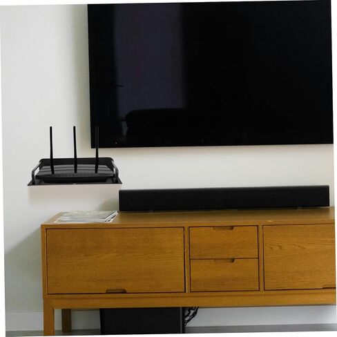 Gadpiparty Wall Mounted Router Holder and Projector Shelf Space Aluminum WiFi Router Rack for Home Office Easy Cable Management Compatible Projectors and Electronic Devices in Saudi Arabia