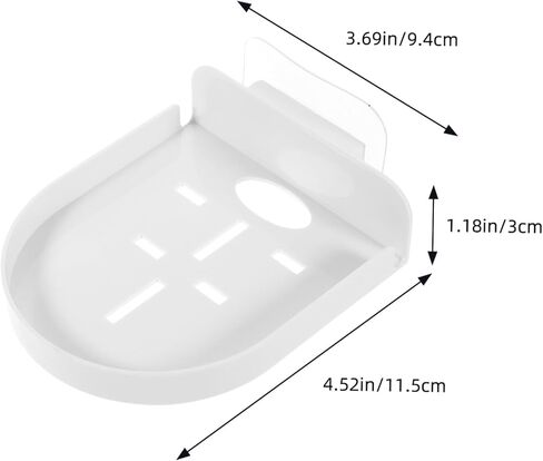 Wall Mounted Camera Shelf Cable Clips No Drill Router Holder Plastic Security Camera Rack for Living Room Small Mounting Shelf for Monitors and Speakers in Saudi Arabia