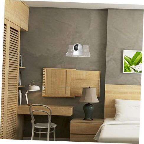 DOITOOL Large Acrylic Wall-Mounted Camera Shelf for Home Security No-Drill Installation for Bedroom and Living Room in Saudi Arabia
