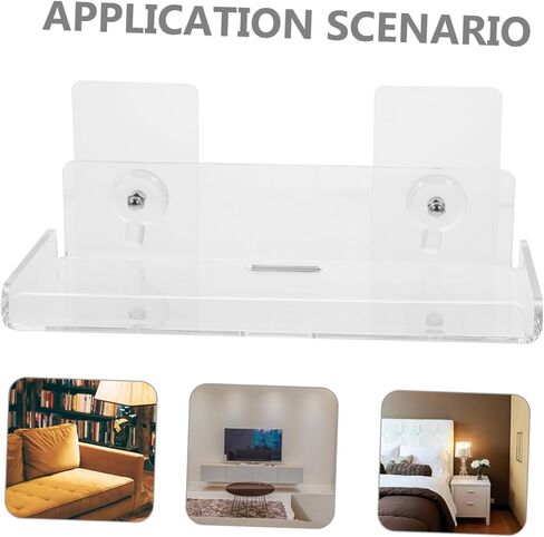 DOITOOL Large Acrylic Wall-Mounted Camera Shelf for Home Security No-Drill Installation for Bedroom and Living Room in Saudi Arabia