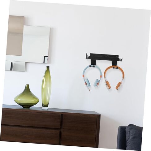SHOWERORO Game Console Wall Mount for Console Multi-Functional Controller Holder and Headphone Hanger Vertical Storage Rack for Gaming Accessories for Wall Display and Organization in Saudi Arabia