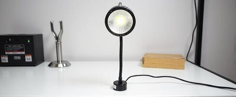 Eujgoov 1000lm 7W LED ضوء العمل مع قاعدة مغناطيسية، معقوفة مرنة، 6000K، مخرطة CNC، إصلاح السيارات، الإضاءة الصناعية، ورشة العمل، المتجر، القراءة (قابس الولايات المتحدة) in Saudi Arabia