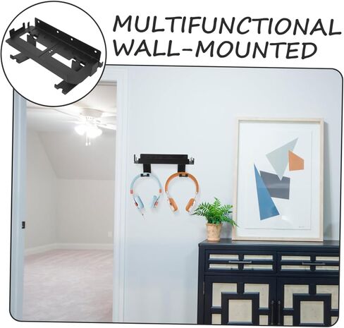 SHOWERORO Game Console Wall Mount for Console Multi-Functional Controller Holder and Headphone Hanger Vertical Storage Rack for Gaming Accessories for Wall Display and Organization in Saudi Arabia