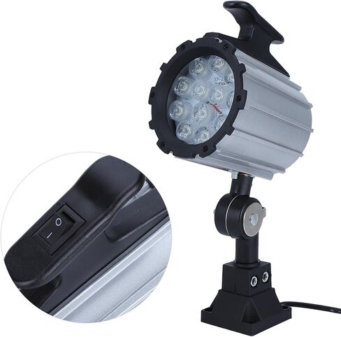 LED Working Light CNC Machine Bright Indoor Outdoor Lamp for Industrial Tool 12W 24V for Machine Shop Playground SilverBlack in Kuwait