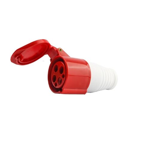 Industrial Aviation Plug Non-Explosion-Proof Socket Connector Three-Phase Waterproof Construction site Docking 3 core 4 5 Holes 16A/32A(Four core 16A Connector) in Saudi Arabia