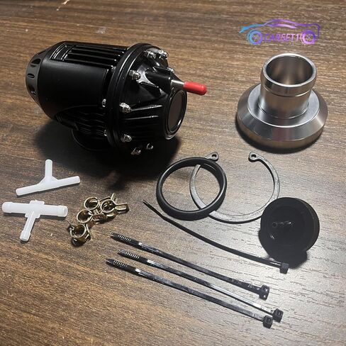 For HKS4 SQV4 SSQV IV Aluminum Turbo Blow Off Valve w/Direct Fit Adapter Black in Saudi Arabia
