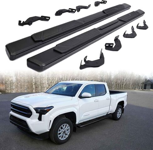 READIRED REARDER ANDROARS متوافقة مع 2025 2024 TOYOTA TACOMA CAB Double CAB 5.5 '' OEM Style 8 BRACKETS 600 LBS SELPED SEDED SELPEDERS. قضبان nerf مصنوعة من سبيكة الألومنيوم (النمط ج) in Kuwait