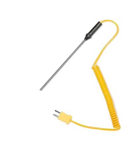 1 مستشعر مسبار حراري متين 100/300/500 مم من النوع K - أداة قياس من 50 درجة مئوية إلى 1200 درجة مئوية مع كابل سلكي (300 مم) in Kuwait