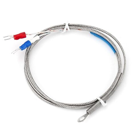 5 مللي متر ثقب غسالة الحرارية مسبار مستشعر درجة الحرارة K E نوع 1/2/3/4/5 متر كابل للتحكم في درجة الحرارة الصناعية (E نوع 5 متر) in Kuwait