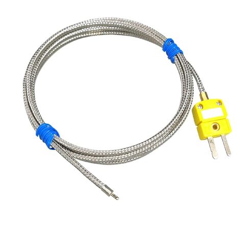 1000 درجة مئوية K نوع مستشعر درجة الحرارة الصناعية الحرارية M6 خيط مسبار ألياف الكوارتز (K-type-5m-Screw) in Kuwait