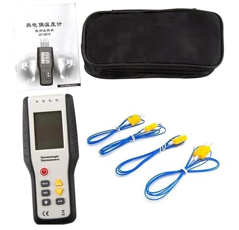 HT-9815 الرقمية K نوع ميزان الحرارة الحرارية التحقيق الاستشعار الصناعية جهاز قياس درجة الحرارة-200C-1372C ثنائي القناة in Kuwait