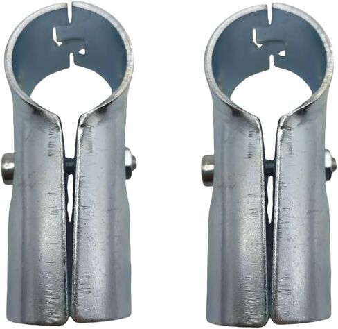 2 Pcs T Clamps Pipe Connector Metal Fittings,Structural Pipe Connector Joint,Fit OD 1-1/4 inch (32 mm) Carbon Steel End Rail Tee Clamps,Chain Link Fence,Bolts and Nuts Included in Kuwait