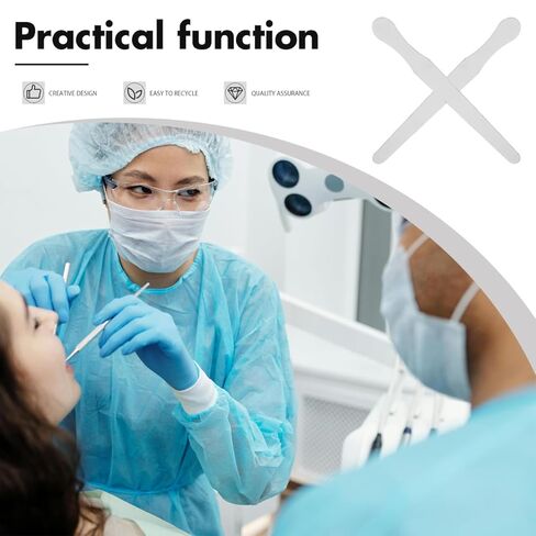 20 قطعة من خافضات اللسان المصنوعة من الفولاذ المقاوم للصدأ مقاس 5.51 بوصة، ألواح ضغط اللسان قابلة لإعادة الاستخدام لفحص الفم وعلاج النطق للأطفال بحواف ناعمة in Kuwait