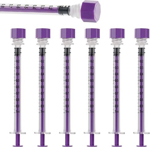 60ml Large Syringe with Screw Cap, 60cc Syringe for Liquid Feeding, Science Lab, Measurement, Individually Sealed Packed, 10 Pack in Saudi Arabia