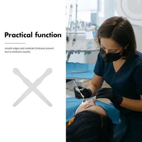 20 قطعة من خافضات اللسان المصنوعة من الفولاذ المقاوم للصدأ مقاس 5.51 بوصة، ألواح ضغط اللسان قابلة لإعادة الاستخدام لفحص الفم وعلاج النطق للأطفال بحواف ناعمة in Kuwait