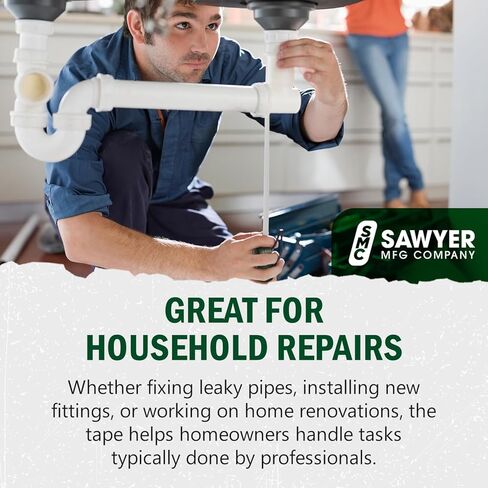 Sawyer Mfg Company Pipe Tape – Compact, Portable Tool for Fieldwork – Durable, Quick & Easy to Use – Standard Inches for Outside Diameter (Up to 79") – Hundredths Measurements (Up to 25.20") in Kuwait