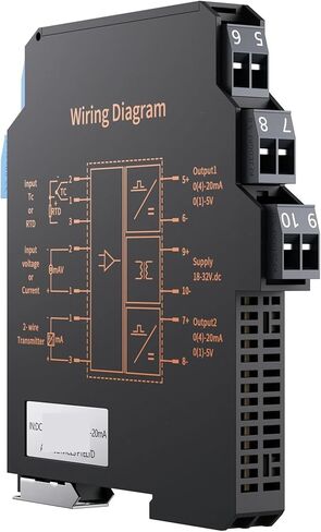 0-10V to 4-20mA 0-10V 1 in 1 Out DC Signal Isolator(Output 1-5v) in Saudi Arabia