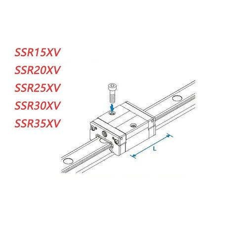 SSR15XV النقل الدليلي الخطي SSR15XV1UU SSR15XV1SS SSR 15XV كتلة السكك الحديدية الشريحة لآلة الطباعة in Kuwait