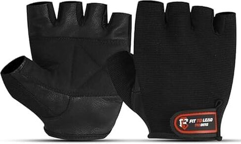 Premium Leather Weightlifting Gloves for Men & Women | Gym Workout, Training & Fitness Gloves | Non-Slip, Breathable & Durable in Saudi Arabia