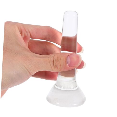 Alipis Frosted Pestle Crystal Grinding Rod Replacement Pestle Rod Flat Bottom Manual Grinder Stick Pigment Grinding for in Saudi Arabia
