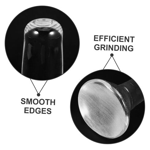 Alipis Frosted Pestle Crystal Grinding Rod Replacement Pestle Rod Flat Bottom Manual Grinder Stick Pigment Grinding for in Saudi Arabia