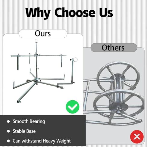 Heavy Duty PEX Pipe Uncoiler, 3/8" to 1" Tubing, Multi Storage Foldable PEX Piping Uncoiler, Maximum Load of 220 Pounds, for Pipes, Radiant Potable Water, Floor Heating Pipes in Saudi Arabia