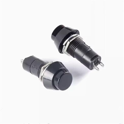 5 قطعة مفتاح زر الضغط، PBS-11 PBS-11A PBS-11B 12 مم قفل ذاتي الاسترداد لحظة 3A 250V 2PIN (أبيض، استرداد ذاتي) in Kuwait