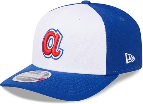 عصر جديد اتلانتا بريفز MLB كوبرستاون طبق الاصل 9SEVENTY قبعة بيسبول قابلة للتعديل Snapback قبعة زرقاء in Kuwait