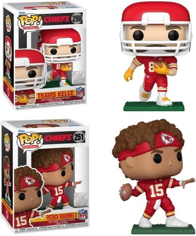 Funko Travis Kelce/Patrick Mahomes (Chiefs) NFL Pop! Combo (2) in Saudi Arabia