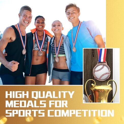 Sasylvia Blank Award Medals with Neck Ribbons Create Your Own Medals Kit Cheer Medals Winner Medals Participation Trophy Metal Gifts for Soccer Football Party Game (120 Pcs,Bronze,Wheat) in Saudi Arabia