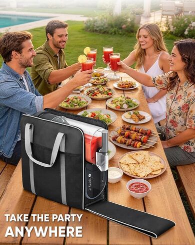 حقيبة حمل آلة Ninja Slushie لـ FS301 وFS300، حقيبة حمل Ninja Slushie ذات فتحة أمامية مع 3 طرق للحمل ووسادة كتف سميكة، حماية ثلاثية الطبقات لصانع المشروبات المجمدة وملحقاتها in Kuwait