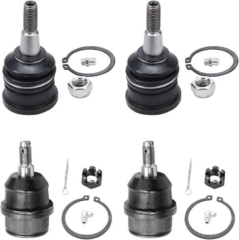 Detroit Axle-مجموعة مفاصل الكرة الأمامية لفورد 2003-2006 Crown Victoria Lincoln Town Car Mercury Grand Marquis 2003-2004 Marauder ، 4 Upper Lower Ball Comborts in Kuwait