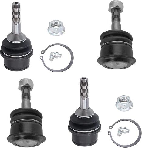 Detroit Axle-مجموعة مفاصل الكرة الأمامية لفورد 2003-2006 Crown Victoria Lincoln Town Car Mercury Grand Marquis 2003-2004 Marauder ، 4 Upper Lower Ball Comborts in Kuwait