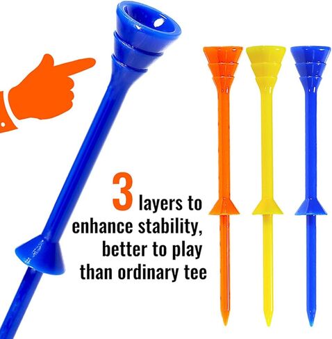 تي شيرتات حامل جولف قياسية، تي شيرتات ذات مقاومة منخفضة، مسافة أكبر، ارتفاع ثابت، مجموعة تي شيرتات لتدريب سائقي الجولف in Kuwait