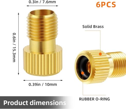 Bike Valve Adaptor, Needle Inflation Balloon Tire Pump Adapter Kitfor Most Types for Bikes, E-Bikes, and E-Scooters Inflate Tire Using Standard Pump or Air Compressor in Saudi Arabia