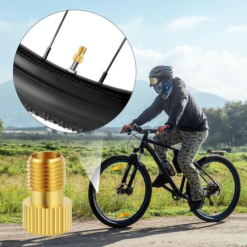 Bike Valve Adaptor, Needle Inflation Balloon Tire Pump Adapter Kitfor Most Types for Bikes, E-Bikes, and E-Scooters Inflate Tire Using Standard Pump or Air Compressor in Saudi Arabia