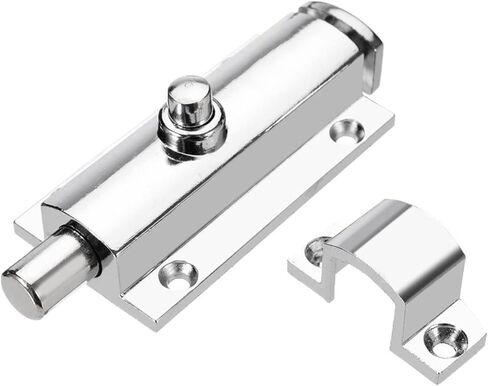 Slide Latch,Gate Bolt Lock,Bolt Sliding Door Lock, Zinc Alloy Door Window Bolt Lock Polished Sliding Locks Gate Security Press Bolt Lock Door Hardware in Saudi Arabia