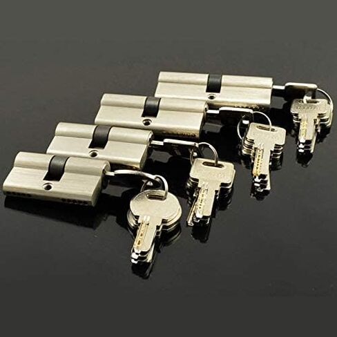 Thumb turn euro cylinder lock,Lock Cylinder Double Open Lock Door Window Security 55 60 70 80 90 100 110 120mm Cylinder Living Room Lock Handle Brass Key Door Barrel Lock ) ( Color :(75(37.5 37.5)) in Saudi Arabia