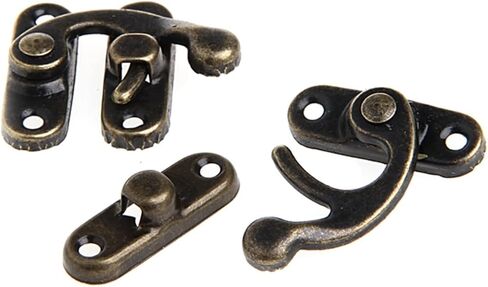 Latch Lock Antique Decorative Jewelry Gift Wine Wooden Box Hasp Latch Hook Screws Hot in Saudi Arabia
