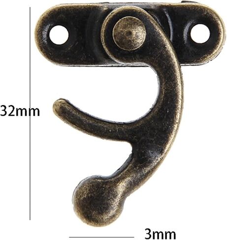 Latch Lock Antique Decorative Jewelry Gift Wine Wooden Box Hasp Latch Hook Screws Hot in Saudi Arabia