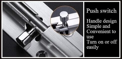 Door Lock,Gate Bolt Stainless,Slide Bolt,Solid Cast Stainless Steel Barrel Bolt, Thickened Barrel Bolt Lock, Easy to Install, Slide Lock for Doors and Windows in Saudi Arabia