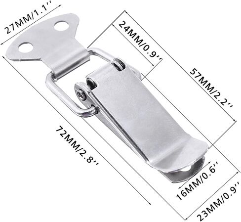 Latch Lock Wooden Box Metal Lock Spring Loaded Clamps Stainless Steel Toggle Latch Catch for Luggage Wooden Case Toolbox in Saudi Arabia