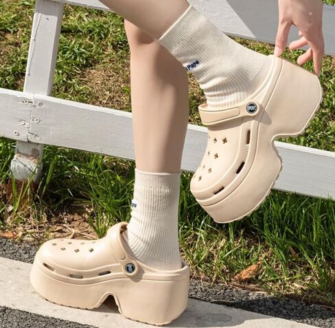 Hight Hight Cheels Mule Slippers Garden Shoes Platform Platfor in Kuwait