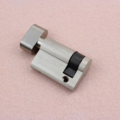 الإبهام بدوره قفل اسطوانة اليورو، قفل اسطوانة القياسية 45mm قفل الباب نصف اسطوانة دفع واحد مفتوح / مقبض قفل الحمام الخشب باب الباب قفل برميل in Saudi Arabia