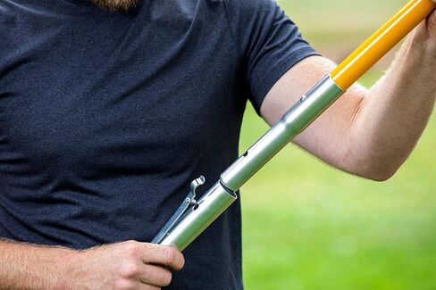 مجموعة المنشار القطبي مقاس 18 بوصة مع شفرة مزدوجة سميكة مقاومة للصدأ ومطلية بالكروم مقاس 15 بوصة مع أسنان مقواة بالنبض وسعة قطع 8 بوصة، 3 × 6 أقدام. أعمدة من الألياف الزجاجية الصفراء (40207) in Kuwait